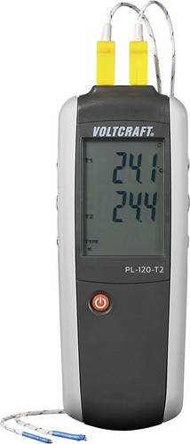 VOLTCRAFT PL-120 T2 Temperatur-Messgerät -200 - +1372°C Fühler-Typ K, J