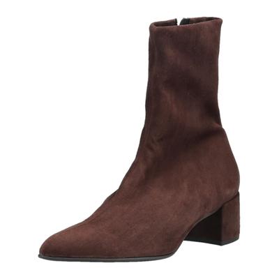 Stiefelette HÖGL "Högl Stiefelette Veloursleder", Damen, Gr. 40, braun, Veloursleder, Schuhe Stiefelette