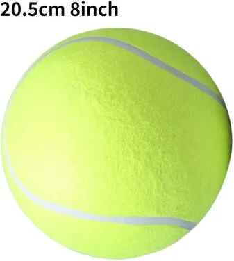 The Handy Homestead Giant Dog Tennis Ball Jumbo Fetch Toy For Active Dogs 20.5cm 8inch