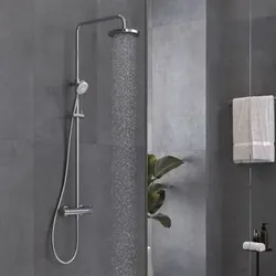 Kludi Logo Thermostat-Dual-Shower-System 6809505-00 chrom, mit Kopf- und Handbrause