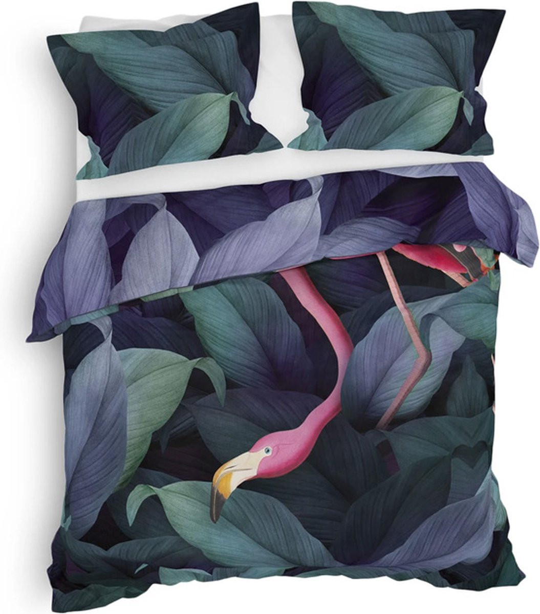 Heckett & Lane Byron Dekbedovertrek Twill Tweepersoons Dark Green 200x220 cm