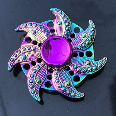 Uplifted Finds Metal Rainbow Gradient Fidget Spinner With Silent Bearing 6