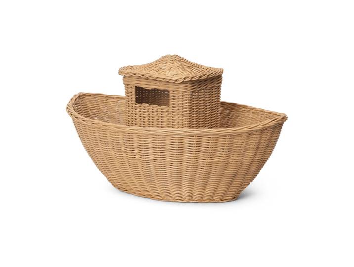 Ferm Living Panier de rangement en osier Ark Naturel