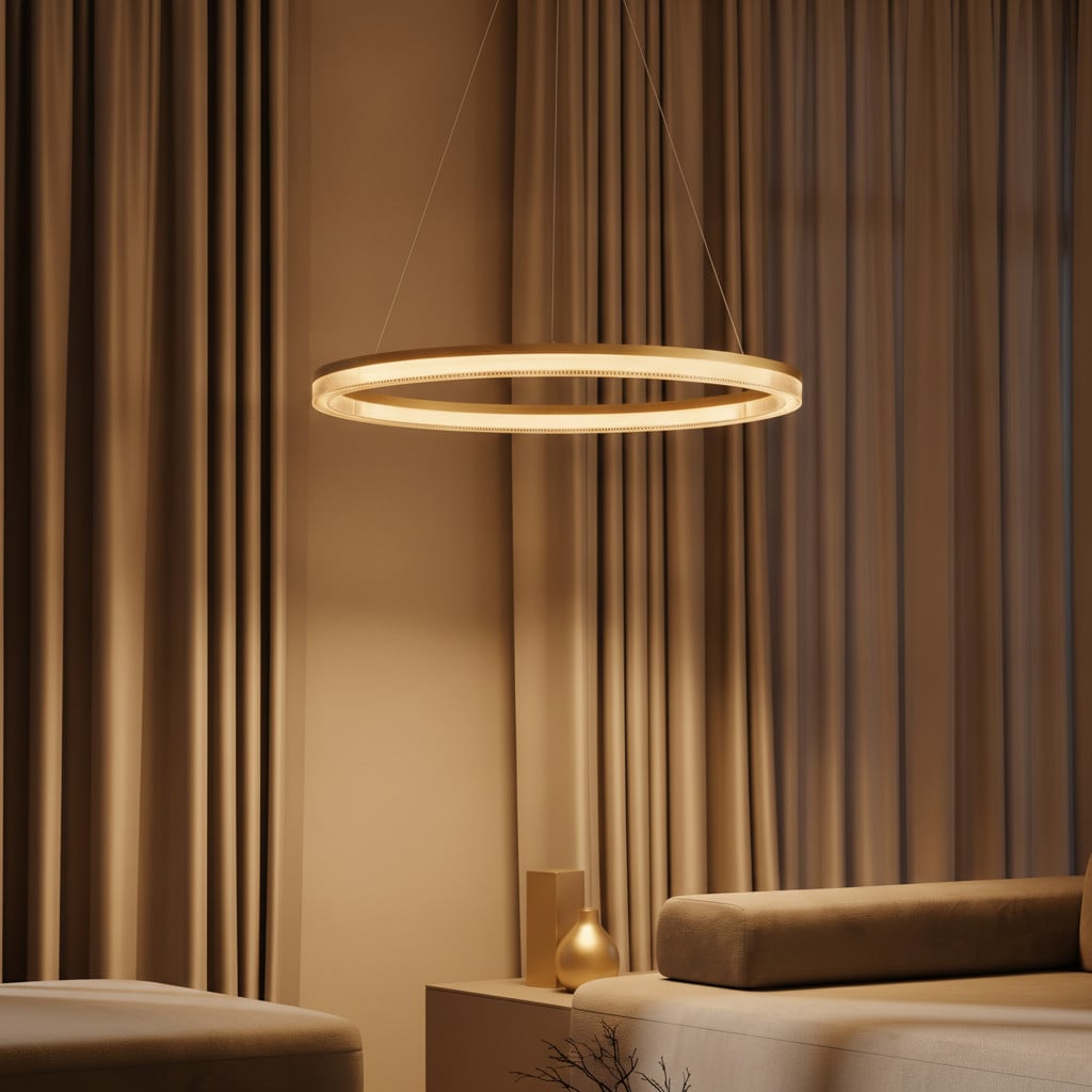Lyora Gouden hanglamp Luana - 1-lichts - Goud/Messing