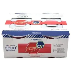 Meritene Nestle Resource Agua Gelificada Sabor Granada 4x 125g