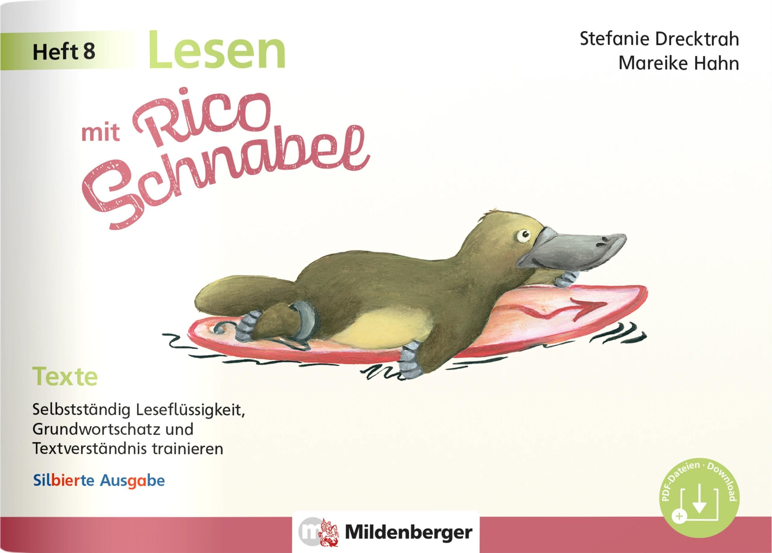 Stefanie Drecktrah - Lesen mit Rico Schnabel, Heft 8: Texte – silbierte Ausgabe: Selbstständig Leseflüssigkeit, Grundwortschatz und Textverständnis trainieren (Rico Schnabel Deutsch) - Preis vom 09.10.2026 07:28:09 h