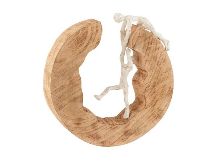 Couple Escalade  Tijana  28cm Naturel & Blanc