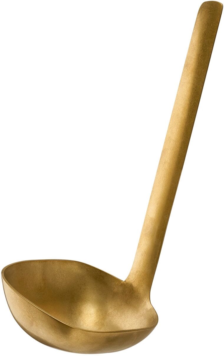 Schöpflöffel APS "BULQ, Löffel aus 18/8 Edelstahl", gold (goldfarben), B:8,5cm H:23cm, Edelstahl, Kochlöffel, Schöpflöffel, Fassungsvermögen von 120 ml, ideal zum Servieren von Saucen