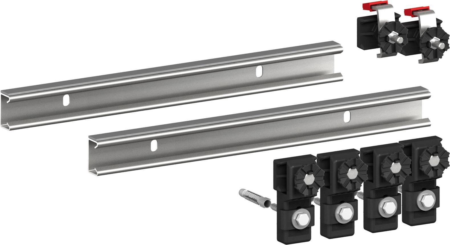 Mepa douchebakrand, 2 stuks, 700 mm