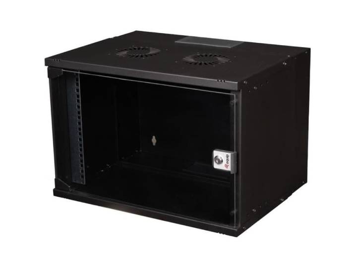 Armoire murale - EQUIP - 07U - 540 x 400 mm - Noir - Métal - Design contemporain