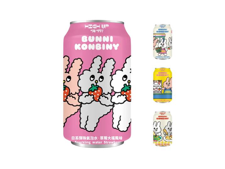 HIGH UP Bunni Konbiny Boisson Sucrée Daifuku Fraise 330 ml