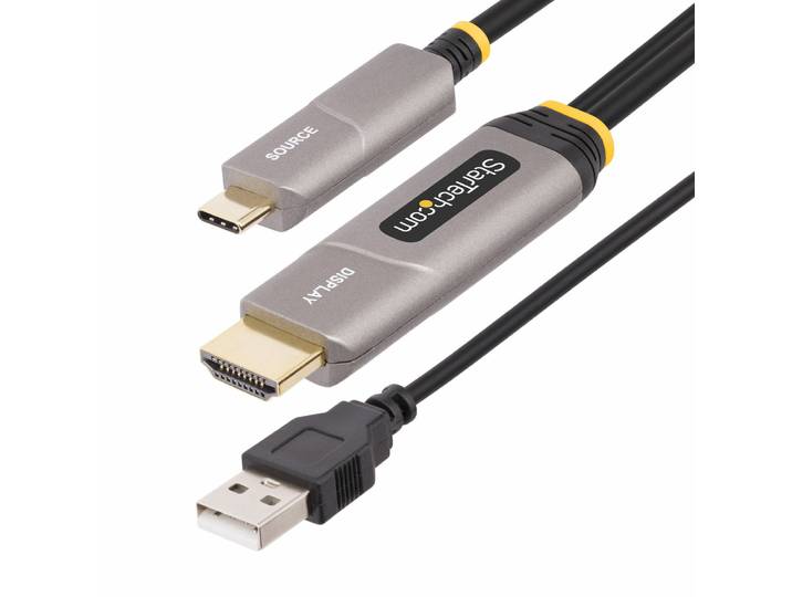 StarTech.com Câble USB-C vers HDMI 2.0 Optique Actif (AOC) de 9,15m, 4K 60Hz, Classé CL3, Câble Optique Actif, Câble Adaptateur USB Type-C vers HDMI U