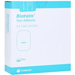 Biatain Schaumverband 5x7 cm nicht hafte 10 St
