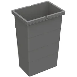 Hettich Eimer 10 L f. Abfallsystem Pull anthrazit, Abfalleimer, Schwarz