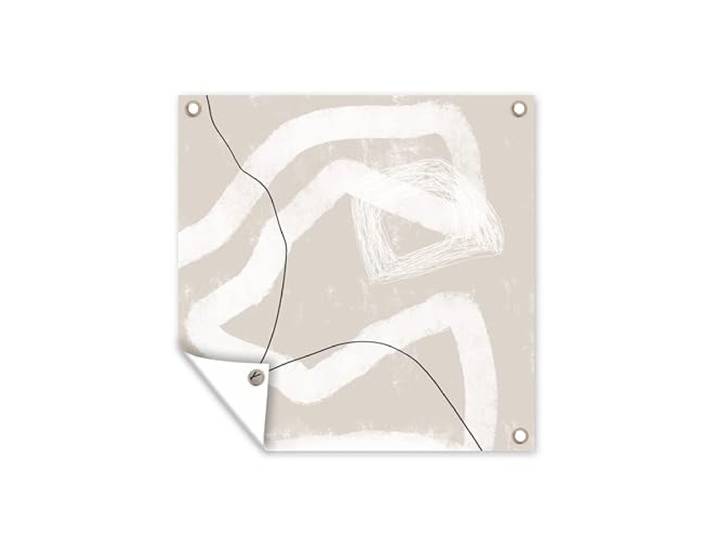 Tuinposter - 200x200 cm - Lijn - Abstract - - Design