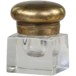 Chic Antique Alt. franz. Vase mit Deckel Plain, H7.5/L5/B5 cm, gold