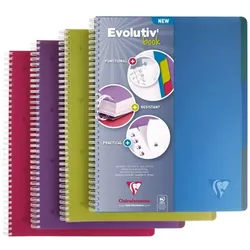 Clairefontaine, Heft + Block, Notizbuch A4+/120K kariert PP mix (5 Stk) (A4+, Kariert)