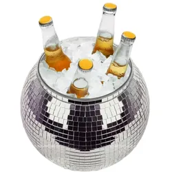 Eiskübel mit Spiegelkugel-Effekt / Disco