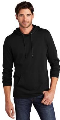 District DT571 Featherweight French Terry Hoodie in Black size 3XL   Cotton/Polyester Blend