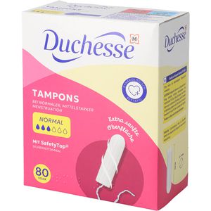 Duchesse Tampons Comfort, Normal, sanftes Einführen, aus Viskose, 80 Stück