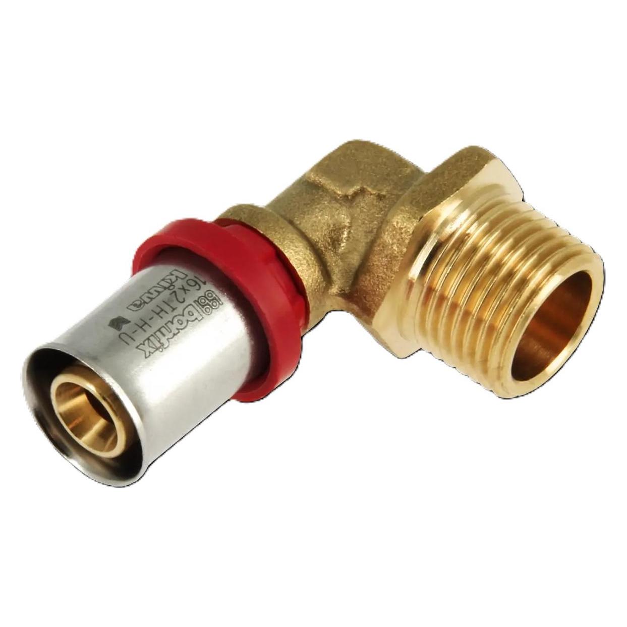 Bonfix 2001005 Alu-Pressverschraubung Aussengewinde 1/2" x 16 mm (Rohrverschraubung) (72104489)