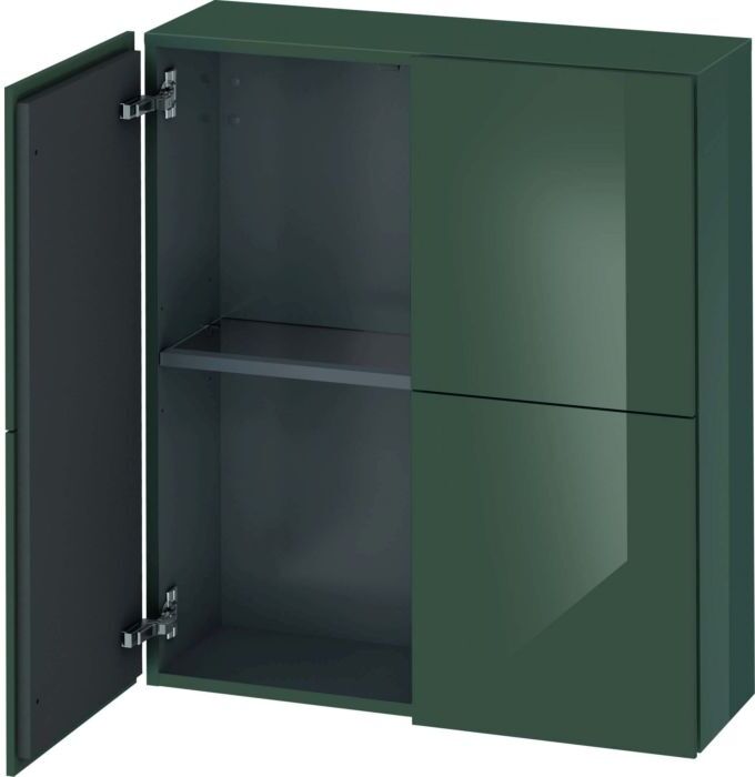 Duravit L-Cube Halbhochschrank LC116703838 70x24,3x80cm, 2 Türen, dolomiti grey hochglanz