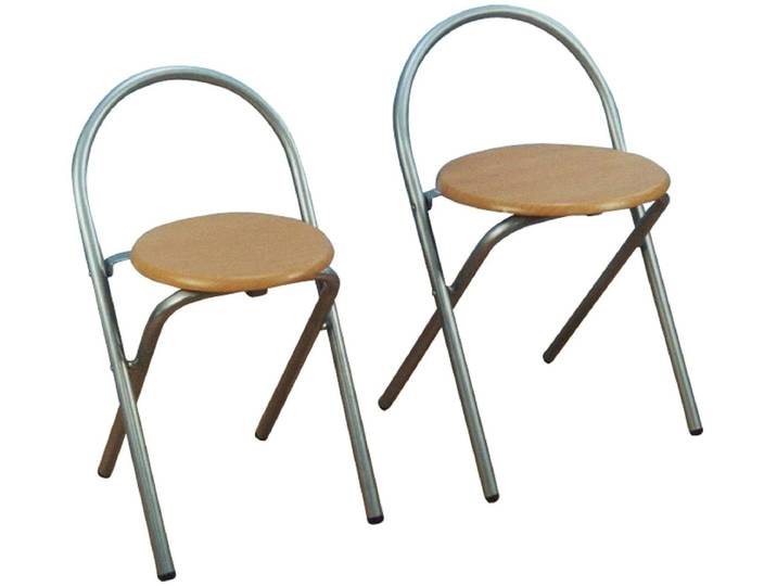 Klappstuhl HOME AFFAIRE, braun, B:38cm H:66cm T:39cm, Stühle, Klappstuhl, aus MDF (2er-Set)