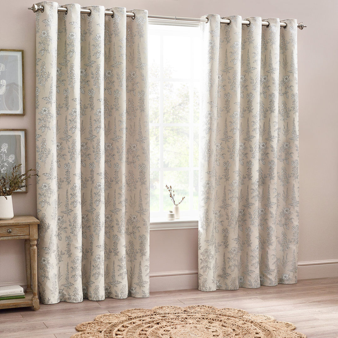 Wylder Room Darkening Curtain Natural 117cm Width x 183cm Drop