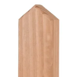 Douglasie Zaunlatten Luzern 3 x 5 x 120 cm – Zaunlatte aus Douglasie, naturbelassen – spitze Zaunbretter – Holzlatte für Zäune