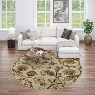 Alise Rugs Infinity Transitional Floral Indoor Area Rug