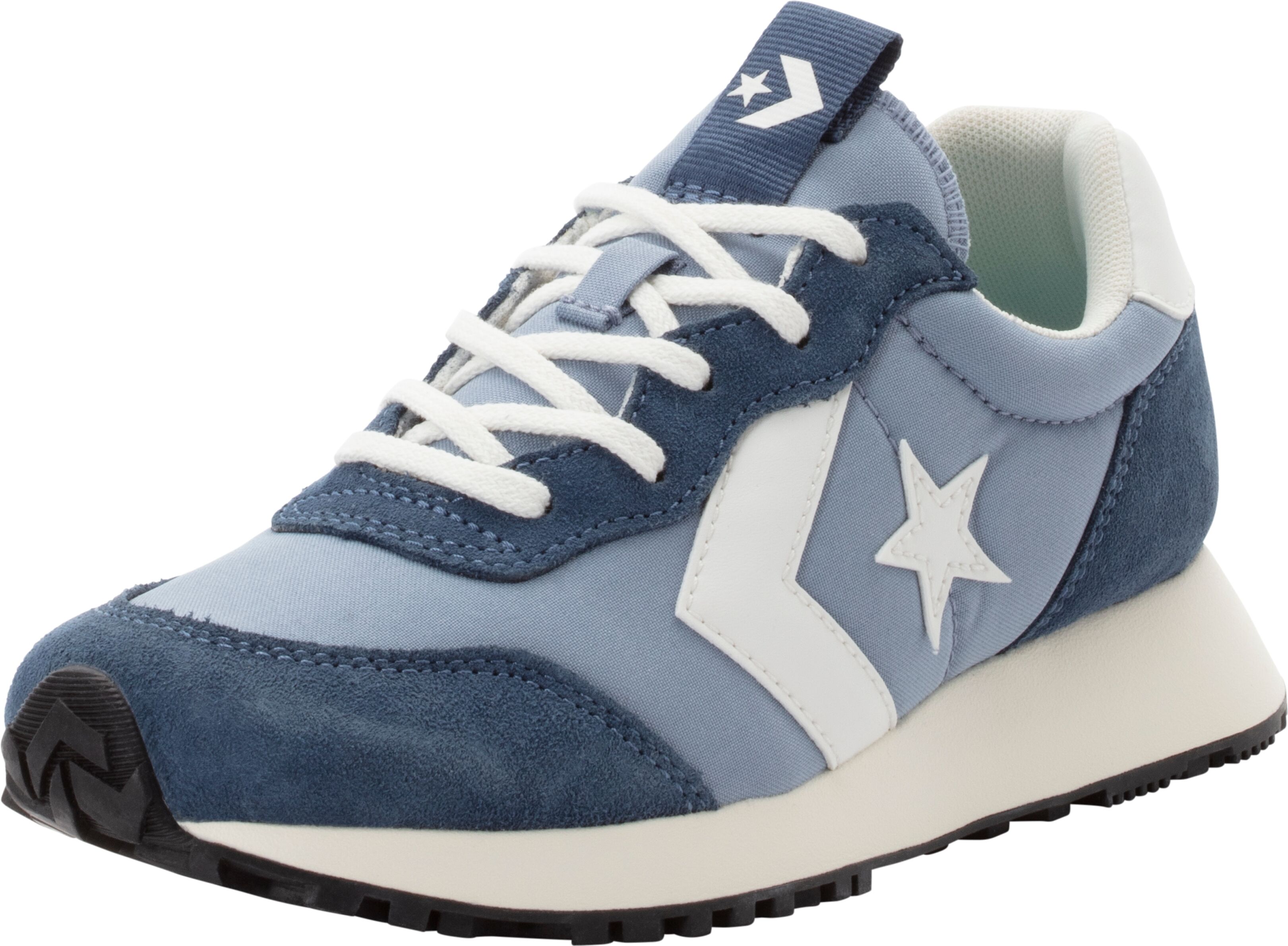Sneaker CONVERSE "CONVERSE OMEGA TRAINER", Jungen, Gr. 38, blau (yeti breath blau, slacker blau), Leder, Schuhe Sneaker yeti breath blau, slacker blau 38