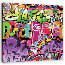 LEINWANDBILD, Abstrakt-Farben 40x40cm