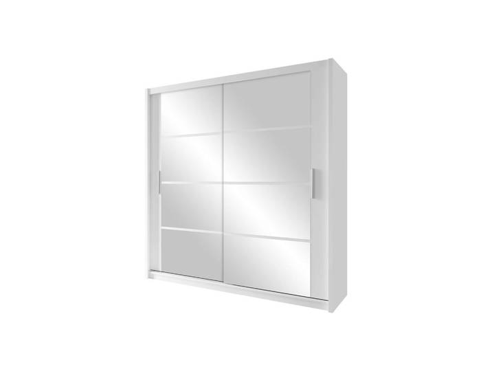 Mirjan24 Schiebetürenschrank Dakota 160, Weiß, Rechteckig, 160x215x61 cm, Schlafzimmer, Kleiderschränke, Schwebetürenschränke