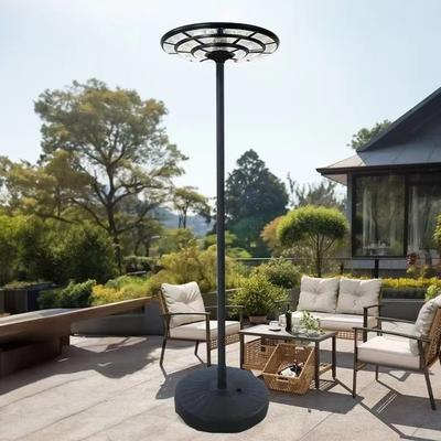 Uplifted Goods Motion Sensor Solar Floor Lamp For Outdoor Security And Emergency Use h
