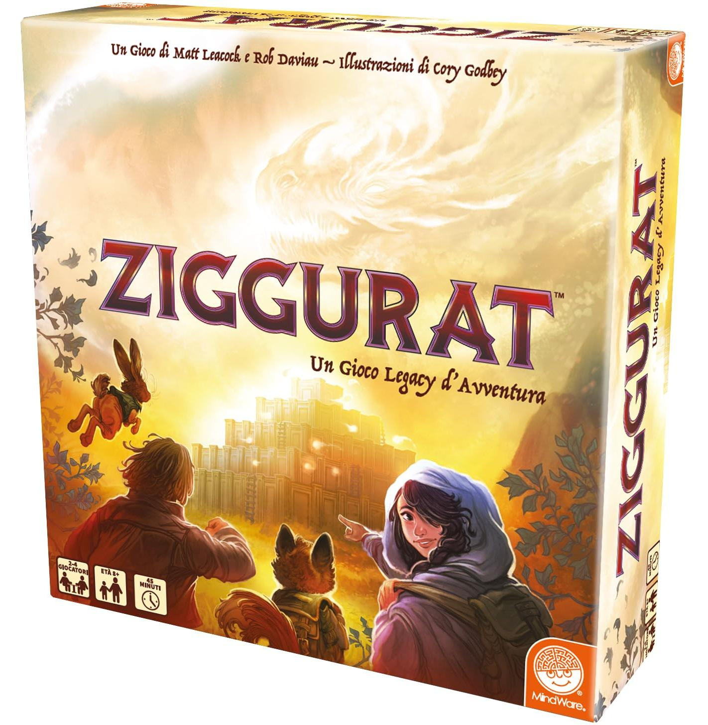 Asmodee Ziggurat bordspel voor 2-4 spelers vanaf 8 jaar Italiaanse editie