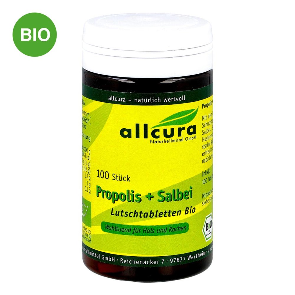 allcura Naturheilmittel GmbH Propolis Salbei Lutschtabletten Bio 07333006