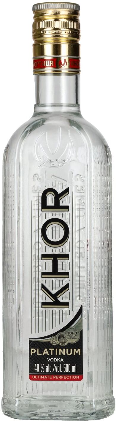 Khortytsa Vodka Khortytsa KHOR PLATINUM Vodka 40% Vol. 0,5l