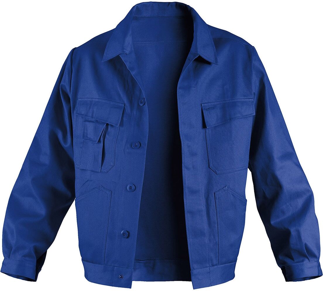Funktionsjacke KÜBLER "Bekleidung", Gr. 58, blau (kornblau), Obermaterial: 100% Baumwolle CO., Jacken Funktionsjacke