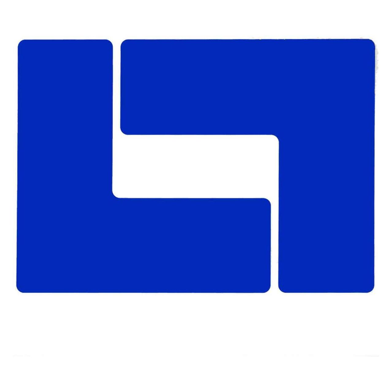 Brady B-514, ToughStripe, Bodenmarkierung L-Form, Polyester, Blau, 76,2 x 203,2mm (1 VE = 20 Stück (104444)