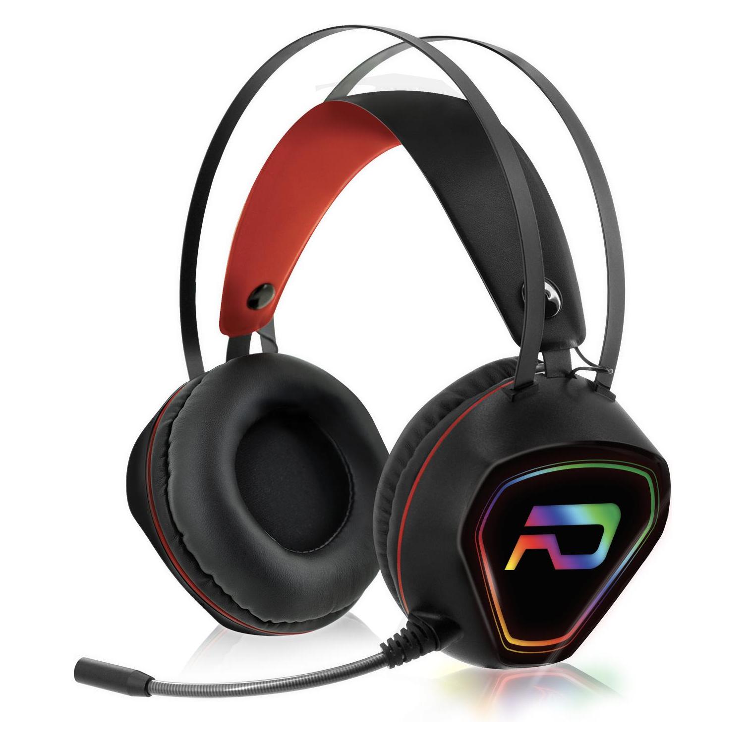 Casque Micro Gamer Advance GTA 230 RGB (Noir) (Kabelgebunden) (MIC-GTA230)