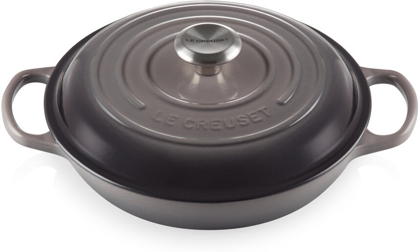 Le Creuset Cast Iron Shallow Casserole Flint 26cm / 2.2L