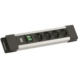 Bachmann BM005933 CONNECTUS 4xUTE 1xSchalter 2,0m CEE7/7 Grau