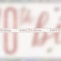 Banner roségold Zahl 70