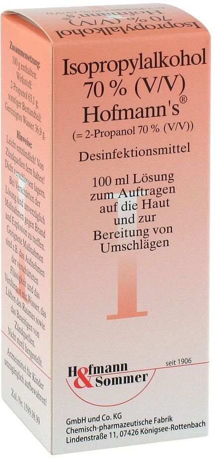Isopropylalkohol 70% V/v Hofmann's