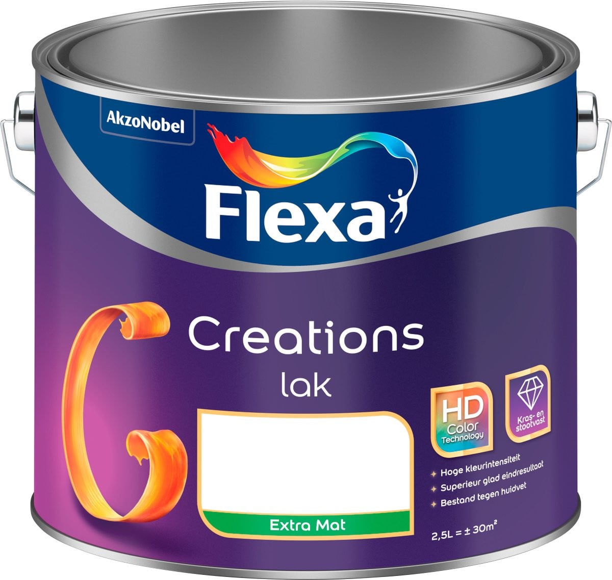 Flexa Creations Lak Extra Mat - Spacious Grey - 750 ml
