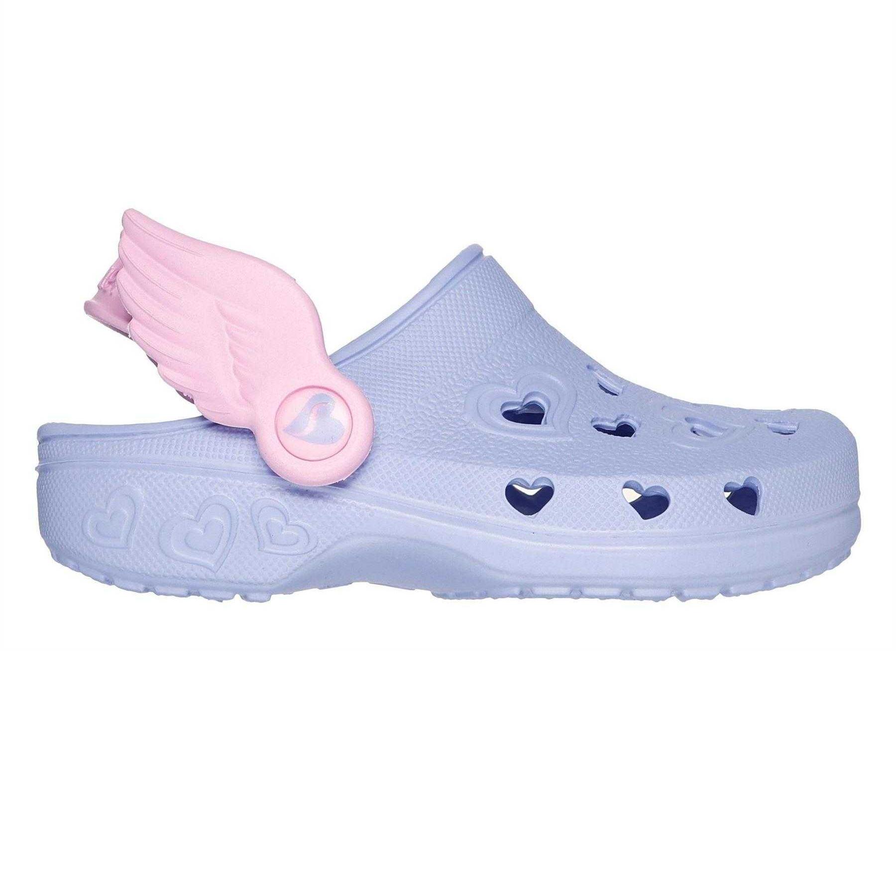 Skechers Kinderklompjes met hartjesmotief (Lavendel/Roze)