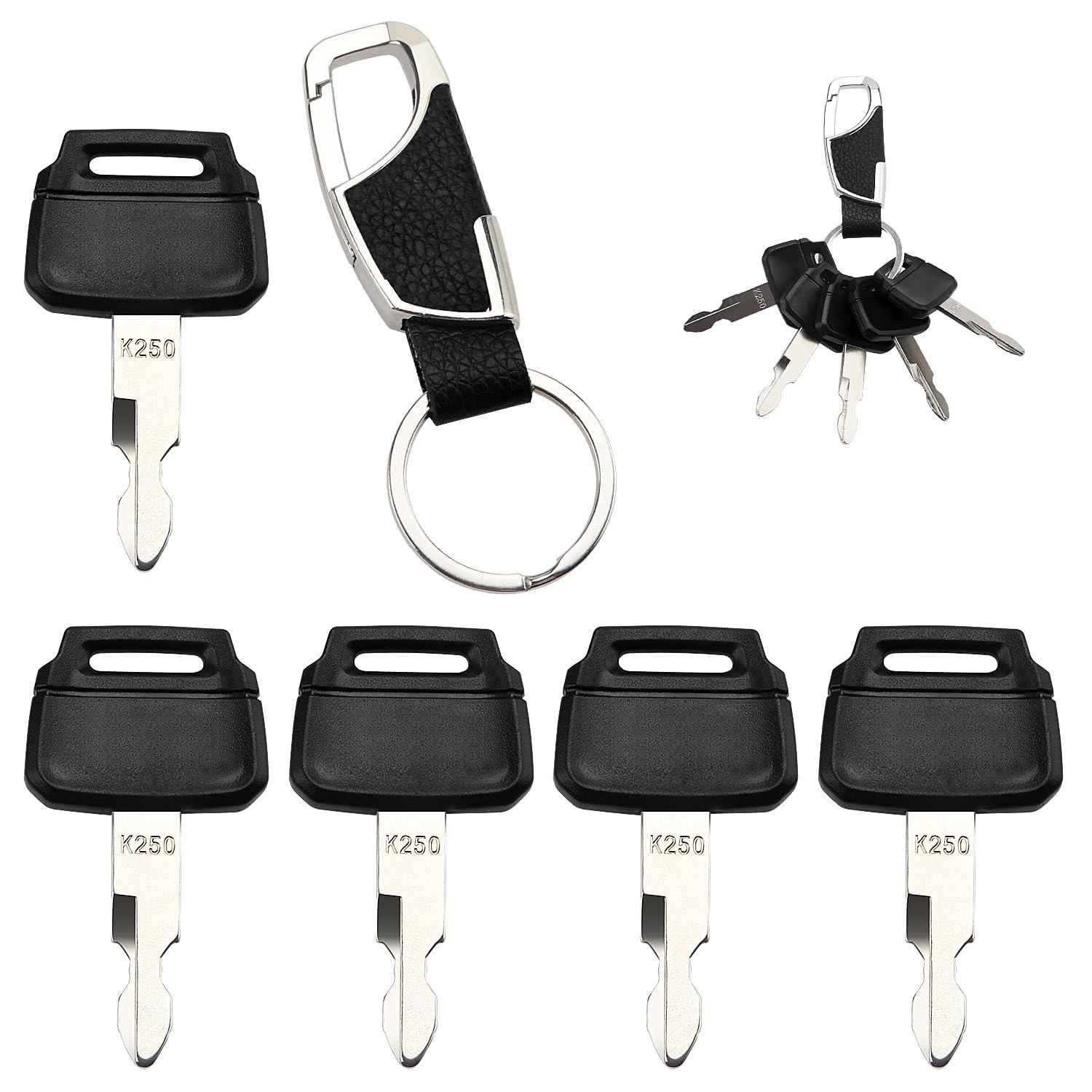Selius 5 Stuks K250 Lgnition Startsleutel Universele Sleutels voor Wielladers