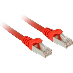 Sharkoon patch network cable SFTP, RJ-45, with Cat.7a raw cable (red, 10 meters) (SFTP, 10 m), Netzwerkkabel