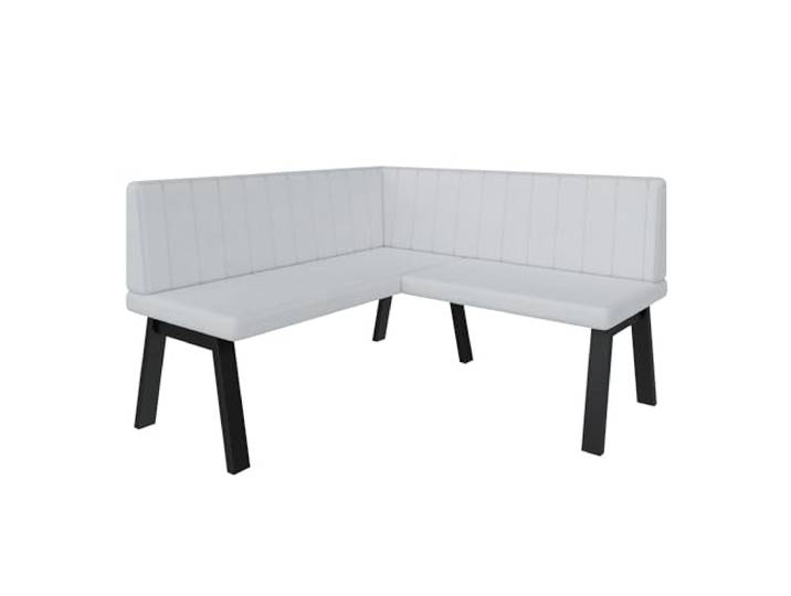 FURNISTAR Eckbank Akiko Metal A - Eckbankgruppe für Ihrem Esszimmer, Küche modern, Sitzecke, Essecke. Perfekt für Küche, Büro und Rezeption. Solide und Starke Verarbeitung. (130x130-Soft17)