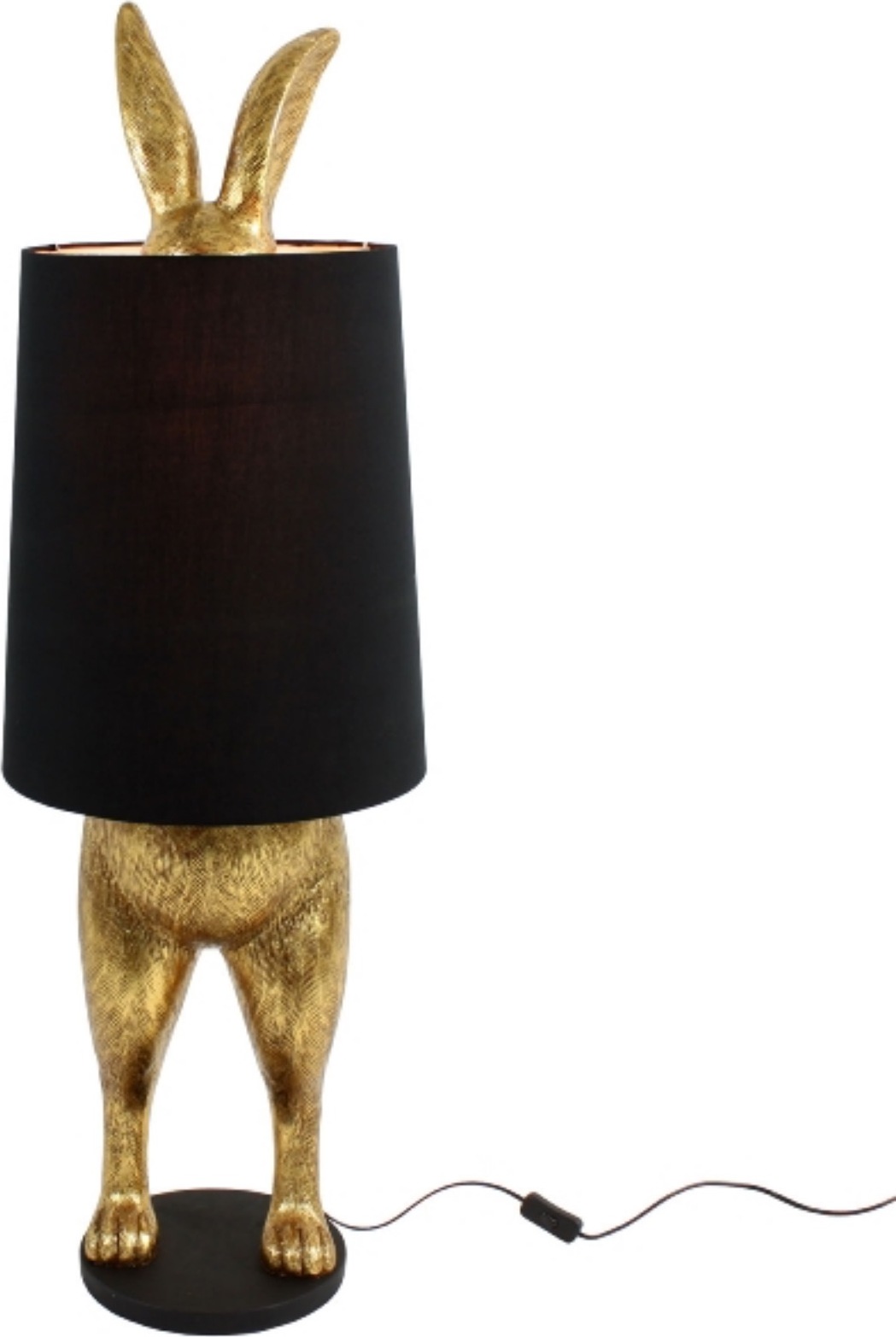 Werner Voß Stehleuchte Hiding Rabbit Gold Schwarz (115cm)